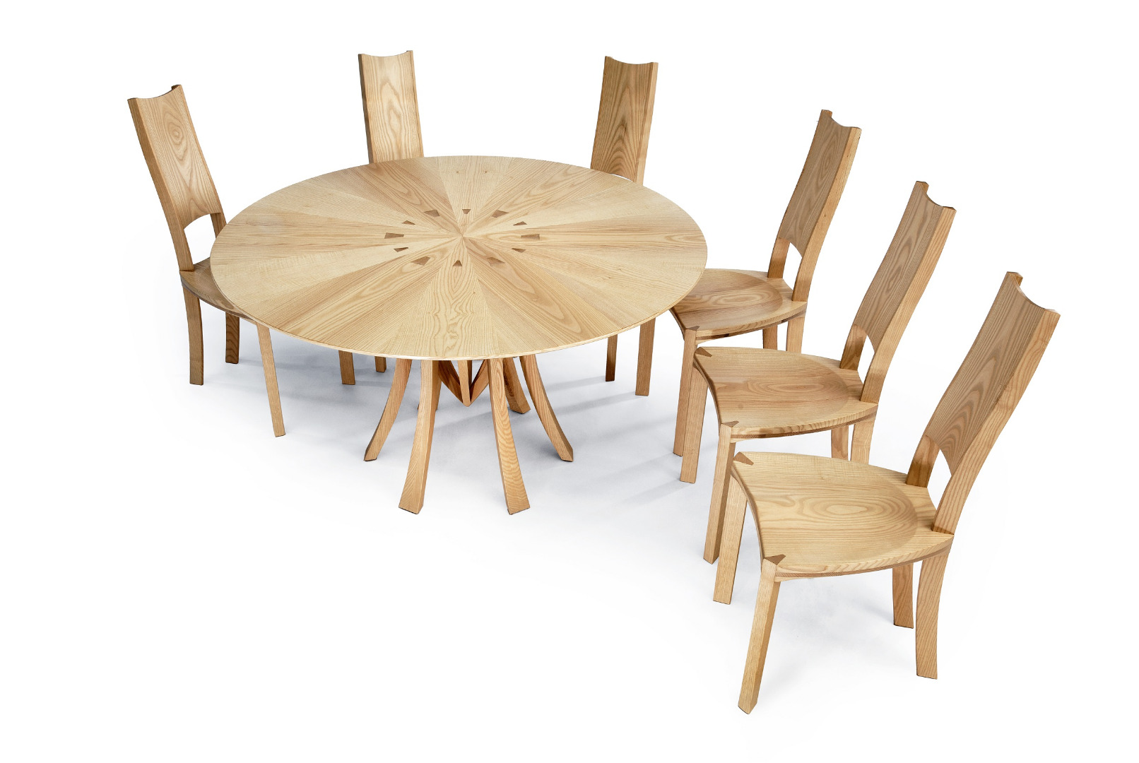 Daniel_Lacey D&F - circular ash dining table with Blagr chairs - Copy