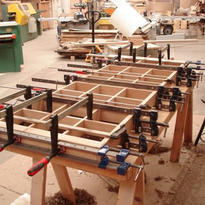 Sometimes a lot of clamps are needed!