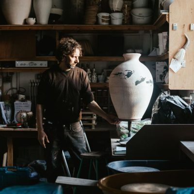 Decorating a Large Vase