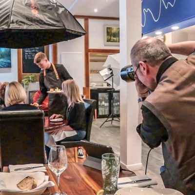 Behind the scenes at a shoot for Mr Pook's Kitchen