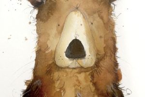 Bobo the Bear. Mixed Media