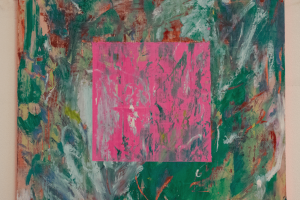 Dwelling on a threshold, Oil on board