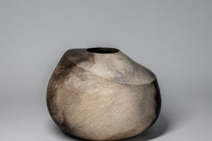 Harmony. Smoke-fired ceramic, sculptural vessel