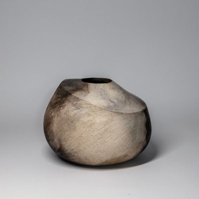 Harmony. Smoke-fired ceramic, sculptural vessel