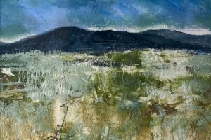 Monoprint, Lake to Mountains