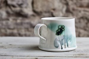 floral mug