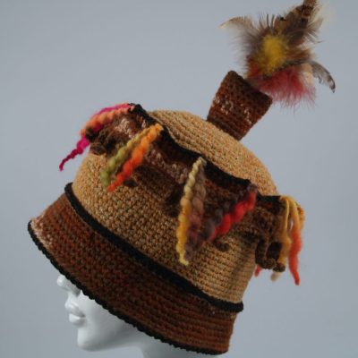 "Explorer" in yellow cotton yarn