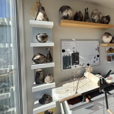 Slab roller is a labour saving piece of equipment used for rolling clay into flat slabs. This replaces a rolling pin which is quite heavy on the wrists.