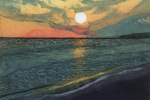 Stay With Me Forever, collagraph print