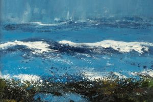 SEASCAPE CLOSING IN (Collage and Acrylic)