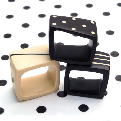 Square ring stack - resin, 2025 Square ring stack - resin, 2025