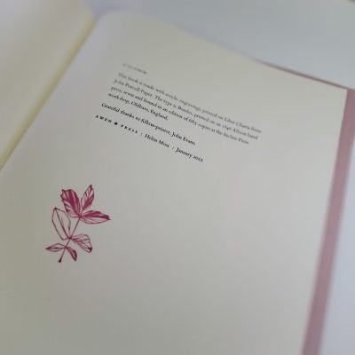 Helen Moss, Awen Press Helen Moss, Awen Press