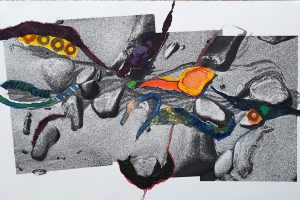 Low Tide 81x50cm mixed media