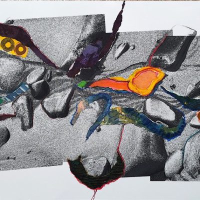 Low Tide 81x50cm mixed media